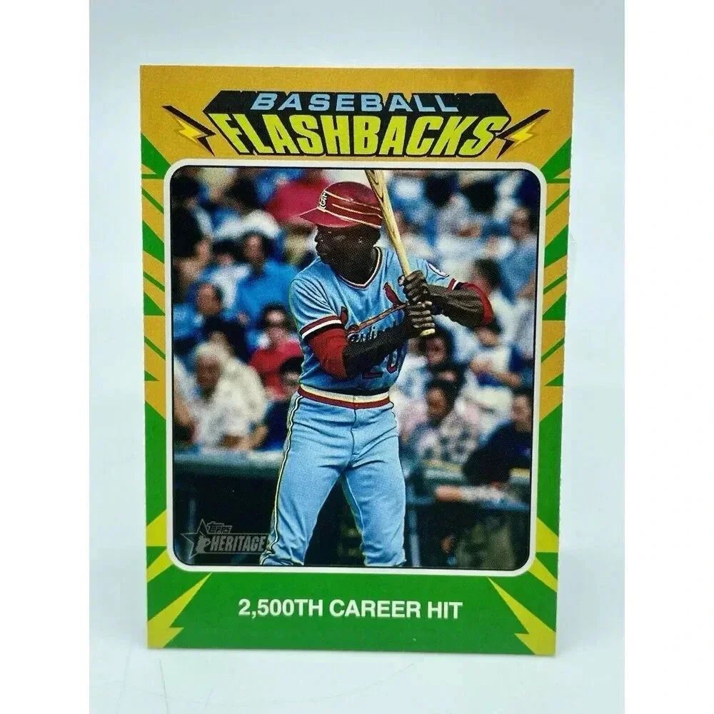 Lou Brock BF-10 2024 Topps Heritage Baseball Flashbacks St. Louis Cardinals Mint